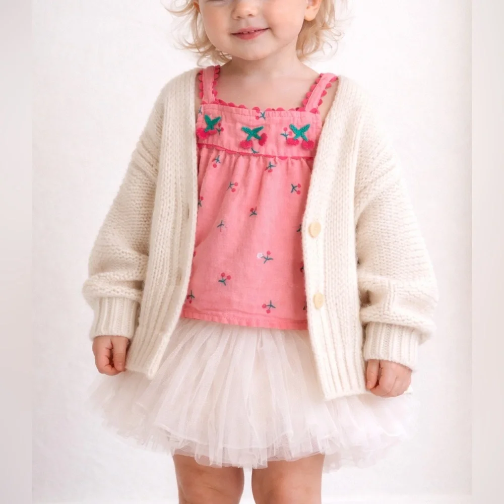 btween Pink top with Cherry Embroidery - Picture 5 of 5